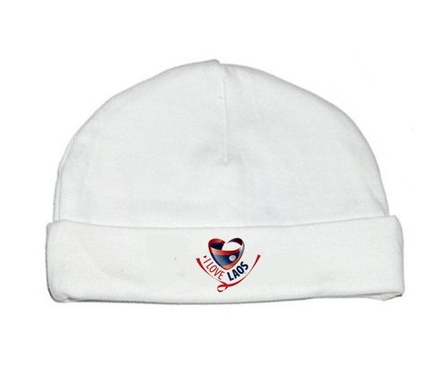 Bonnet bébé personnalisé I Love Laos