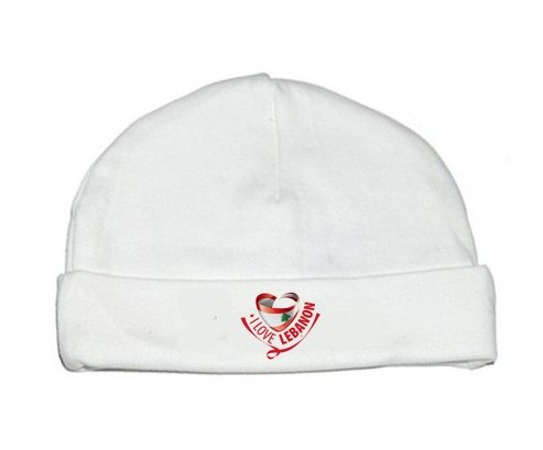 Bonnet bébé personnalisé I Love Lebanon