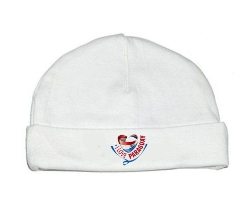 Bonnet bébé personnalisé I Love Paraguay