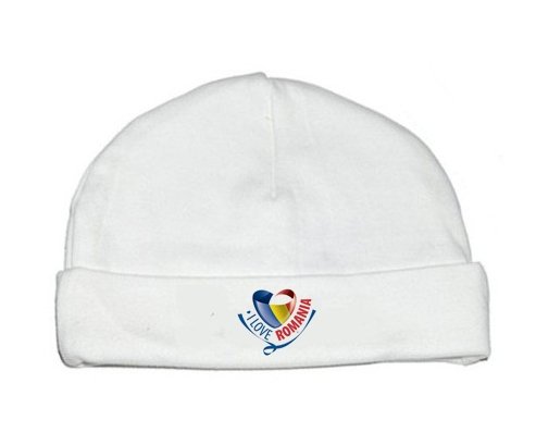 Bonnet bébé personnalisé I Love Romania