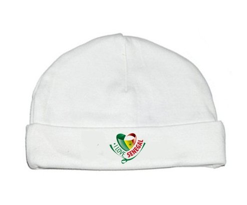 Bonnet bébé personnalisé I Love Senegal