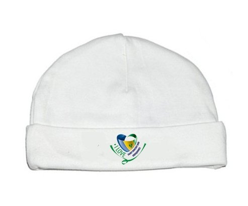 Bonnet bébé personnalisé I Love Saint Vincent and Grenadines