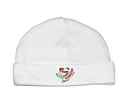 Bonnet bébé personnalisé I Love Tajakistan