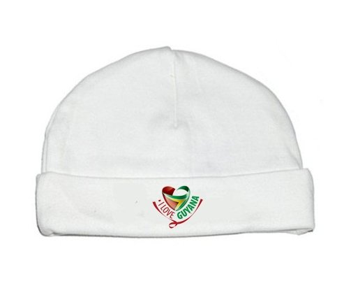 Bonnet bébé personnalisé I Love Guyana