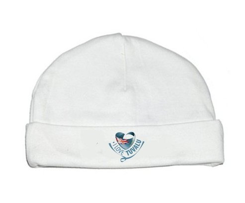 Bonnet bébé personnalisé I Love Tuvalu