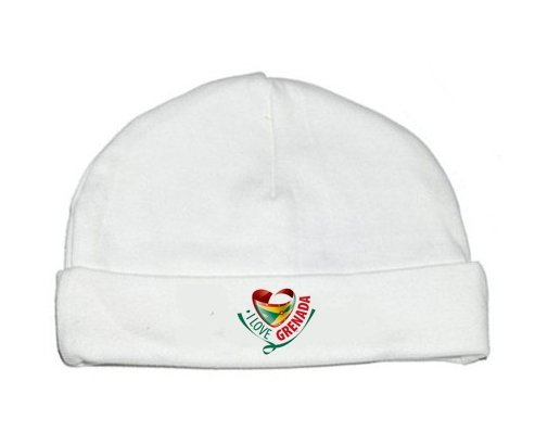 Bonnet bébé personnalisé I Love Grenada