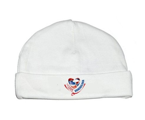 Bonnet bébé personnalisé I Love Dominicana