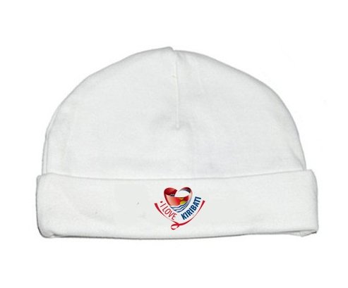 Bonnet bébé personnalisé I Love Kiribati