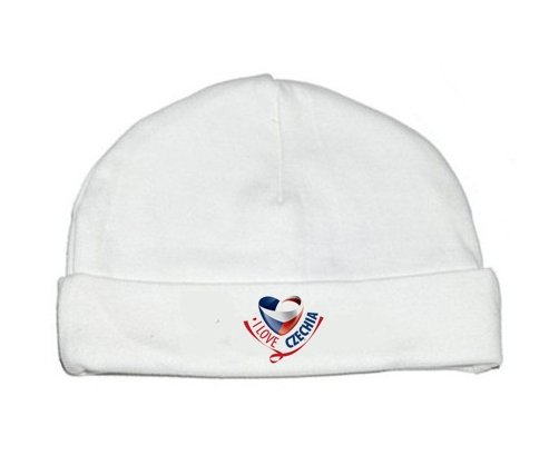Bonnet bébé personnalisé I Love Czechia