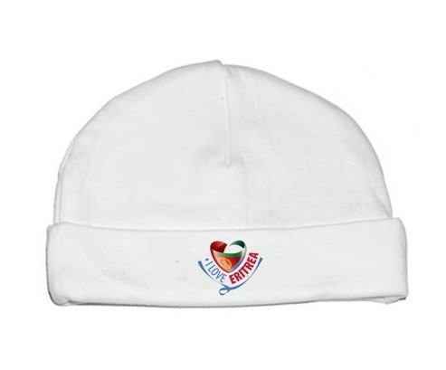 Bonnet bébé personnalisé I Love Eritrea