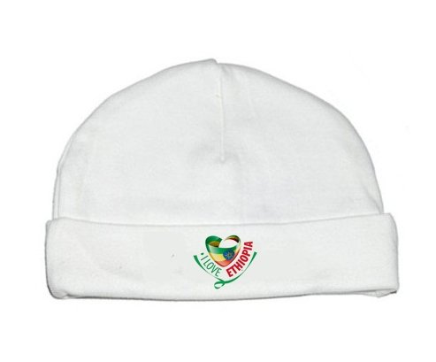 Bonnet bébé personnalisé I Love Ethiopia