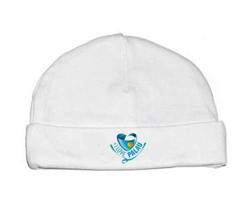 Bonnet bébé personnalisé I Love Palau
