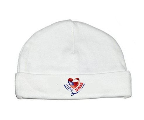 Bonnet bébé personnalisé I Love Taiwan