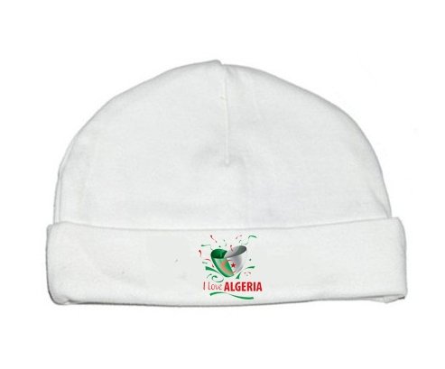 Bonnet bébé personnalisé I love algeria design 3