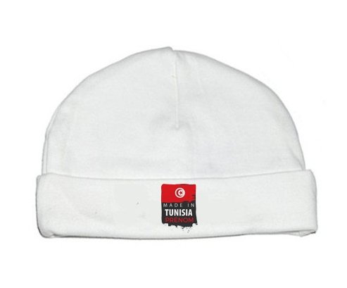 Bonnet bébé personnalisé Made in Tunisia avec prénom