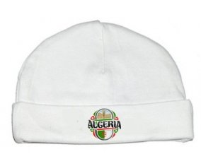 Flag Algeria design 2 : Bonnet bébé