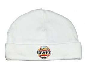 Bonnet bébé personnalisé Flag Egypt design