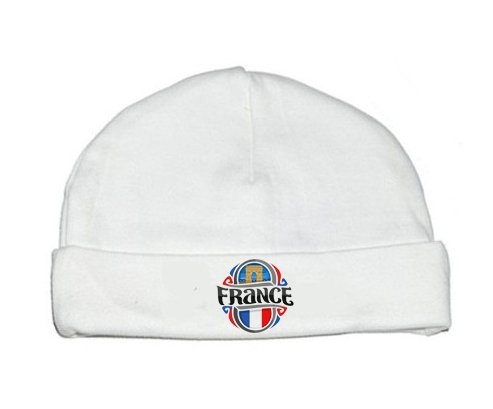 Bonnet bébé personnalisé Flag France design 1