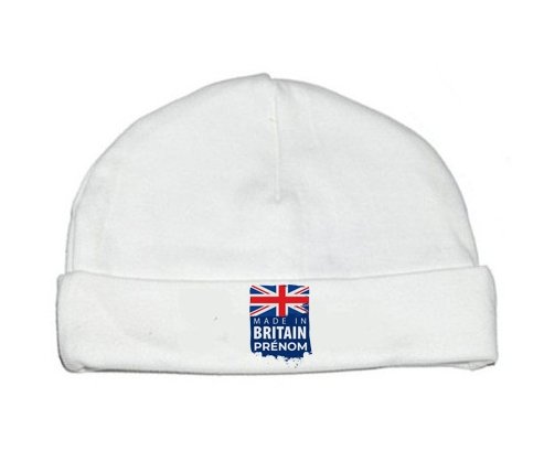 Bonnet bébé personnalisé Made in Britain design 1