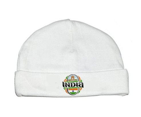 Bonnet bébé personnalisé Flag India