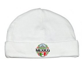 Bonnet bébé personnalisé Flag Mexico
