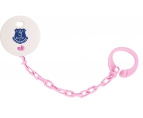 Attache-sucette Everton Football Club couleur Rose clair