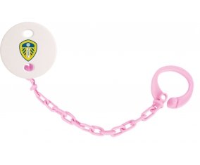 Attache-tetine Leeds United Football Club couleur Rose clair