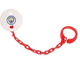 Attache-tetine Manchester City Football Club couleur Rouge
