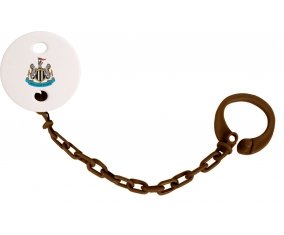 Attache-tétine Newcastle United Football Club couleur Marron
