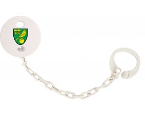 Attache-sucette Norwich City Football Club couleur Blanc