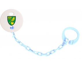 Attache-sucette Norwich City Football Club couleur Bleu ciel
