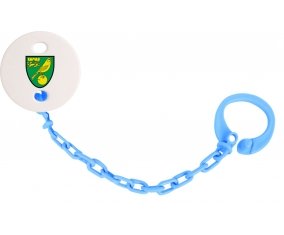 Attache-sucette Norwich City Football Club couleur Bleu turquoise