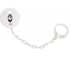 Attache-tétine Atalanta Bergame couleur Blanc