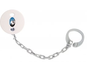 Attache-tétine Atalanta Bergame couleur Grise
