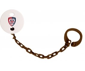 Attache-tétine Cagliari Calcio couleur Marron