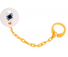 Attache-tétine Unione Calcio Sampdoria couleur Orange