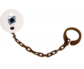 Attache-tétine Unione Calcio Sampdoria couleur Marron