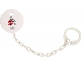 Attache-sucette Fußball-Club Köln couleur Blanc