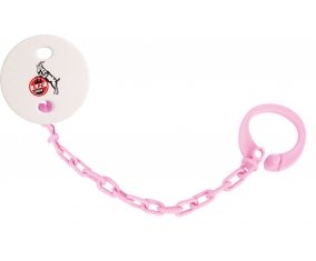 Attache-sucette Fußball-Club Köln couleur Rose clair