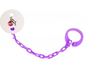 Attache-sucette Fußball-Club Köln couleur Violet