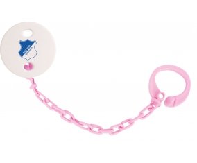 Attache-sucette TSG 1899 Hoffenheim couleur Rose clair