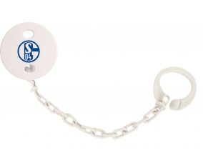 Attache-tetine Fußballclub Gelsenkirchen-Schalke 04 couleur Blanc