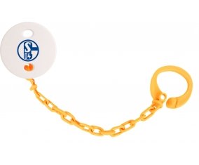 Attache-tetine Fußballclub Gelsenkirchen-Schalke 04 couleur Orange