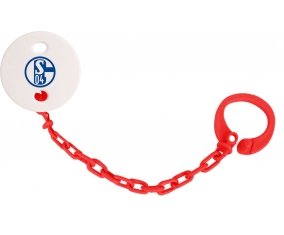 Attache-tetine Fußballclub Gelsenkirchen-Schalke 04 couleur Rouge