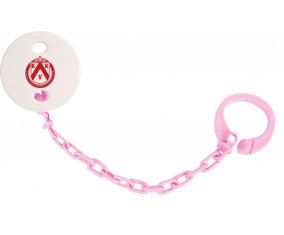 Attache-tetine KV Courtrai couleur Rose clair
