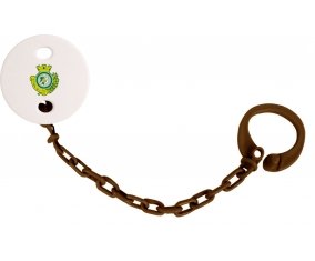 Attache-tétine Vitória Futebol Clube (Setúbal) couleur Marron