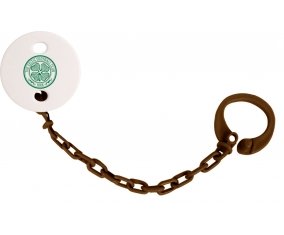 Attache-tetine Celtic Football Club couleur Marron