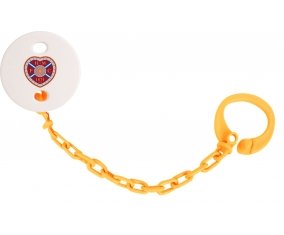 Attache-tétine Heart of Midlothian Football Club couleur Orange