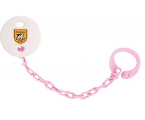 Attache-tétine Club athlétique bizertin couleur Rose clair
