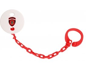 Attache-sucette Union sportive de la médina d'Alger couleur Rouge
